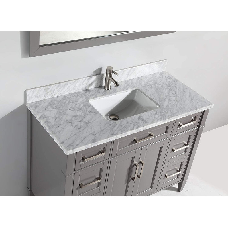 Gracie Oaks Lachine 48'' Free Standing Single Bathroom Vanity with
